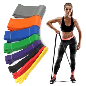Free shipping Strong Strength Fitness Latex Band Exercise Resistance Band Power hip resistance bands