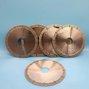 Lames de scie diamantées personnalisées en acier inoxydable pour rainurage de carreaux en béton armé de fibres de verre, usinées CNC pour le travail des XBM - Product Image 2