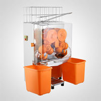 VEVOR RVS Groente Fruit Sapcentrifuge Oranje Persmachine met Motorlager 120W 1 Jaar Garantie