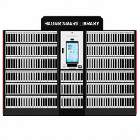 Meubles de bibliothèque HAUMR, terminal de prêt intelligent à reconnaissance intelligente, transactions RFID SIP2 en moins de seconde, sans surveillance 24h/24 et 7j/7, pour bibliothèque