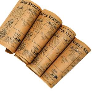 Customized Logo Printing Food Grade Burger Wrapper Fat and Rice Grease Resistant for Sandwiches Cakes Bread - Product Image 1