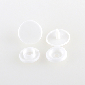 Boutons-pression personnalisés en plastique 13mm <span class=keywords><strong>noir</strong></span> mat pour vêtements de travail 4 parties boutons-pression - Product Image 4