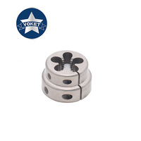 1PCS HSSE bulat Die UNF 0-80 1-72 2-64 3-56 4-48 5-44 6-40 8-36 10-56 10-48 1/4 5/16 3/8 cetakan ulir pelubang 1/2 5/8 3/4