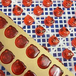 Industri Otomatis Penuh Melanjutkan Halal Lembut Gummy Bear SugarJelly Mesin Pembuat Permen