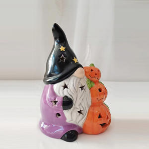 Ornamenti di Halloween in Porcellana Dolomite a Forma di Goblin e Zucche Sovrapposte, Vendita Calda per le Festività - Product Image 2