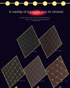 Alfombrillas de Coche de Cuero de Lujo Personalizadas de Doble Capa, Prensadas en Caliente, 9D 5D 7D, Impermeables, de 10 mm de Grosor, Juego Completo para Korando <span class=keywords><strong>Santa</strong></span> <span class=keywords><strong>Fe</strong></span> X5 A4 Q5 - Product Image 5