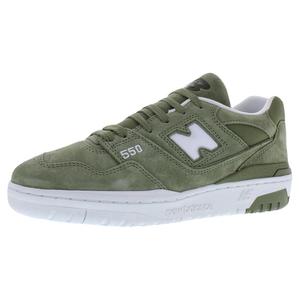 Chaussures unisexes New Balance 550 vert et blanc, style basketball - Product Image 1
