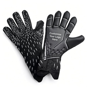 Gants de gardien de but de football personnalisables, en cuir PU, respirants, avec sangle de poignet réglable - Product Image 1