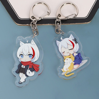 Vente en gros porte-clés personnalisé Anime fabriqué en usine conception personnalisée design mignon mini porte-clés acrylique