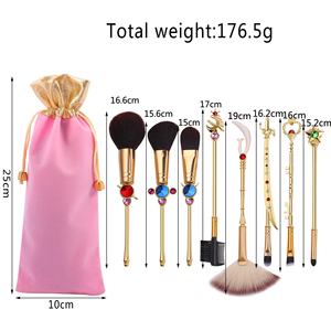 ชุดแปรงแต่งหน้าด้ามโลหะผสม 5 ชิ้น ลายการ์ตูนทำมือ ขนแปรงสังเคราะห์ สีปรับแต่งได้ ดีไซน์แปลกใหม่ - Product Image 6