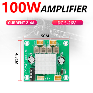 2x50W 100W Haute puissance pour carte amplificateur en plastique 5.0 Entrée DC 5-26V Classe D Amplificateur audio numérique stéréo <span class=keywords><strong>DIY</strong></span> Subwoofer - Product Image 4