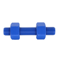 Fabricants M8 M16 m19 sans tête long a192 b7 a194 2h b7 chanfreinage xylar xylan enduit goujons avec 2 écrous