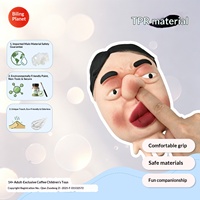Seltsame, ausgefallene kleine Stressabbau-Gummi-Quetschspielzeuge: Maskenpuppen – schnell wiederfedernde, lustige Squishy-Artikel für junge Erwachsene und Menschen mittleren Alters