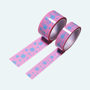 New Design High-end Gift Box Sealing <b>Tape</b> Thank You <b>Tape</b> Custom Pink Security Packaging <b>Tape</b> - Product Image 3
