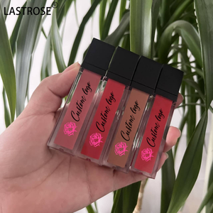 Vegan Glossy long lanh <span class=keywords><strong>Lip</strong></span> <span class=keywords><strong>Gloss</strong></span> nhãn hiệu riêng rõ ràng Nude Hồng không thấm nước sắc tố Matte Son môi lỏng Longlasting Lipgloss - Product Image 2
