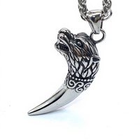 Huilan – Collier pendentif vintage Viking en acier inoxydable pour homme, motif bambou, accessoires pour couples, best-seller