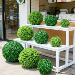 Meilleures boules synthétiques en plastique décoratives pour pelouse, boules pointues vertes sur herbe artificielle suspendue pour terrain de bocce - Product Image 5