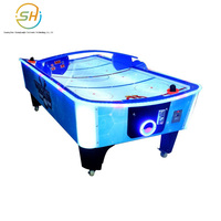 Machine de jeu de hockey sur air interactive à surface incurvée pour deux joueurs, équipement de hockey sur glace à monnayeur