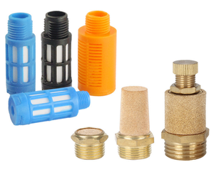 Silenziatore Pneumatico in Plastica <span class=keywords><strong>Serie</strong></span> SU, Silenziatore per Linea d'Aria con Filettatura Maschio, Colore Arancione Blu, Misure 1/8 1/4 3/8 1/2 - Product Image 5