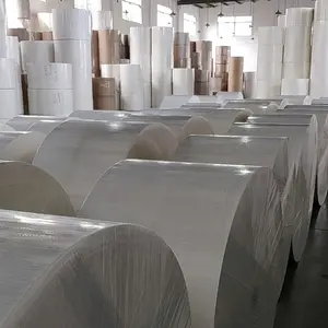 China Stärke Fabrik Kraft weiß pe beschichtete Papierrolle für Pappbecher pe beschichtetes Papier