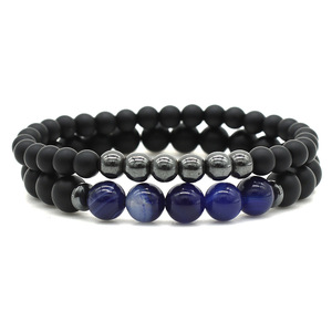 Aimant perlé d'énergie de puissance de <span class=keywords><strong>bracelet</strong></span> d'agate noire de style vintage de mode chaude pour des occasions d'anniversaire - Product Image 4