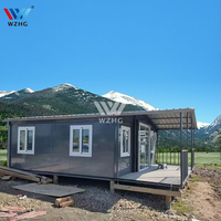 Kit de maison préfabriquée de 20 pieds, maison préfabriquée solaire, bureau en conteneur, maison préfabriquée avec 3 chambres