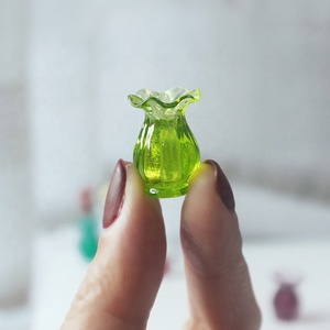 Accesorios para Casa de Muñecas 2023, Juguete en Miniatura DIY, Florero de Encaje de Vidrio Creativo Personalizado, Venta al por Mayor - Product Image 4
