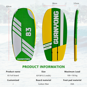 OEM Factory Customized High Quality Carbon Fiber Surfboard Accessory EVA Foot Pad Mat Bag With Light Ocean Waters Design Customi - Product Image 3