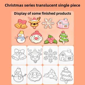 No-Bake DIY Résine Peinture Accessoire À La Main En Plastique Jouet Pendentif avec Coloriage Moule pour Enfants de Tous Sexe - Product Image 2