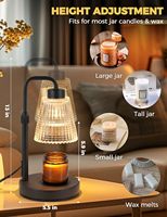 Duftlampe mit Timer und Dimmer, Höhenverstellbar, Muttertagsgeschenk, Elektrischer Wachswärmer Vintage Wohndekor