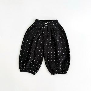 Pantalon de jogging ample en coton tricoté à pois de haute qualité pour bébé, respirant, style coréen minimaliste - Product Image 3