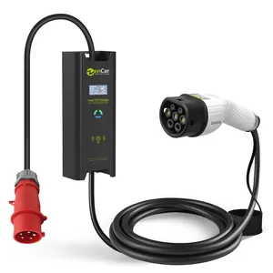 CE Zencar 32A 400V 3 Phase 22KW EVSE Electric Car Fast Charger with RED CEE