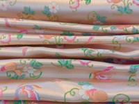 Tissu en soie de luxe imprimé motif citrouille, textile en soie douce de haute qualité pour robes, foulards, textiles de maison, tissu en soie personnalisable