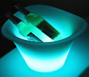 Hotsales Led pin ánh sáng Xô đá Led nhựa LED chiếu sáng RGB 16 màu sắc có thể thay đổi rượu vang Cooler Bar đồ uống nhà máy không dây - Product Image 3