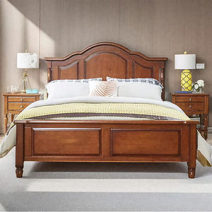 <span class=keywords><strong>Cama</strong></span> de madera maciza de goma de alta calidad JINSHAN de 1,8 m, estructura de Marco Simple, <span class=keywords><strong>cama</strong></span> doble fuerte y duradera - Product Image 1