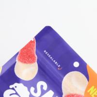 Sacs en papier d'aluminium imprimés personnalisés pochette debout à fermeture éclair sac d'emballage de qualité alimentaire de bonbons gommeux mat