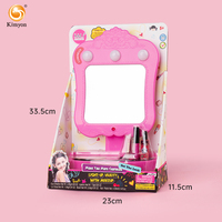Casing Cermin Rias Anak Lampu LED, Promo! Perlengkapan Makeup Fashion Terbaru, Ramah Kulit, Kosmetik Non-Toksik, Set Mainan Rias