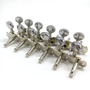 Clavijas de Afinación para Guitarra Acústica de <span class=keywords><strong>12</strong></span> <span class=keywords><strong>Cuerdas</strong></span> 6L6R, Clavijero para Mandolina con Botón de Metal - Product Image 6