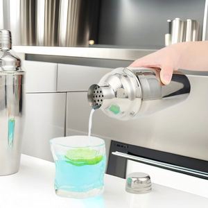 Ensemble de shakers à cocktails en acier inoxydable épaissi, shaker à mélanger manuel, accessoires de bar pour la préparation de cocktails au thé au citron - Product Image 4