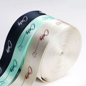 ริบบิ้นผ้ากรอสเกรนพิมพ์โลโก้แบบกำหนดเองสุดหรู ขนาด 3 นิ้ว ริบบิ้นผ้าซาติน 100 หลา สำหรับห่อของขวัญ - Product Image 2