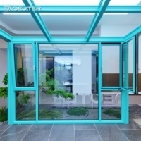 Ventanas de Aluminio con Rotura de Puente Térmico de 86 mm, Marco Empotrado, Triple Sellado, Resistentes al Viento, Directas de Fábrica, para Proyectos de Construcción Residencial