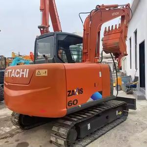 Machine de terrassement Hitachi ZX60, expert en creusement de canalisations, garantie de marque d'importation d'origine, puissante, 6 tonnes, 40,5 kW, pompe PLC, roulement - Product Image 5