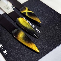 Gel UV Œil de Chat Couleur Or Haute Pigmentation, Fournitures en Gros, Étiquette Privée Personnalisée, Poudre de Pigment Mica pour Vernis à Ongles Gel Œil de Chat