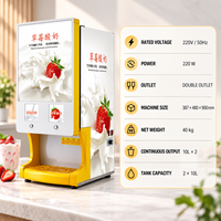 Distributeur de yaourt commercial OEM, machine à yaourt à 2 saveurs pour les magasins de boissons