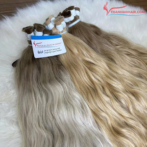 Nueva llegada de alta calidad 30 pulgadas de pelo ondulado natural a granel estilo 100% virgen crudo vietnamita extensiones de cabello humano tipo - Product Image 1