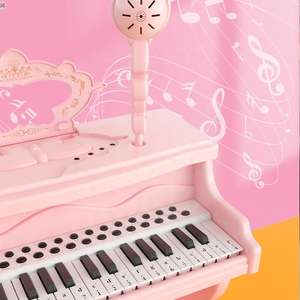 Juguete de Teclado Musical Electrónico con Luces, Instrumento Musical, Piano Infantil con Micrófono, Ayuda Didáctica - Product Image 2