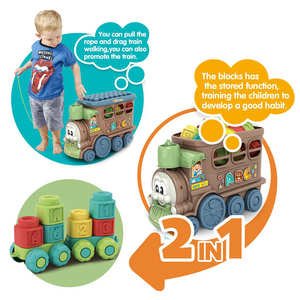 Giáo Dục chơi hoạt động học tập sớm khối xây dựng hạt lớn trẻ em lắp ráp đào tạo khối xây dựng lớn đồ chơi - Product Image 2