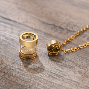Kalung botol kaca dapat dibuka untuk pria wanita liontin peringatan botol abu kremasi untuk hadiah perhiasan guci manusia hewan peliharaan - Product Image 3