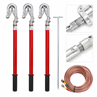 Vente en gros OEM : Piquet de mise à la terre plat 10kV/35kV avec câble de mise à la terre pour système haute tension