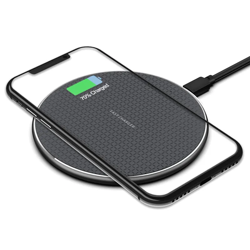 10W Qi Wireless Charger Pad K8 LED Light Fast Charging Wireless Charger for iphone Samsung Huawei
